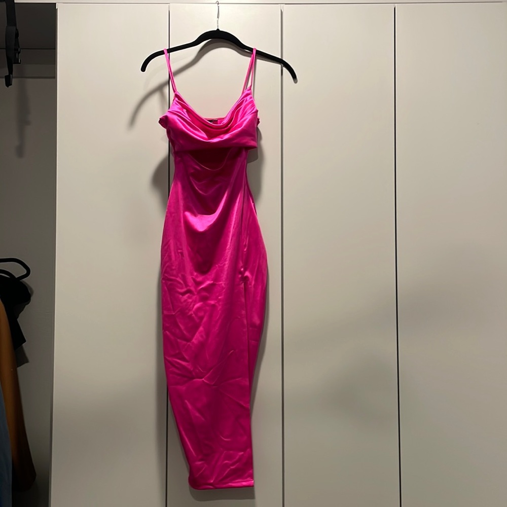 Hot pink dress